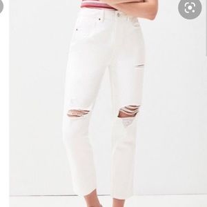 White ripped/distressed PacSun mom jeans